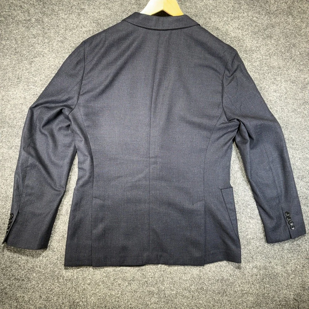 Bonobos Unlined Standard Fit Blazer Mens 40R Navy Blue Marlane Italian Fabric